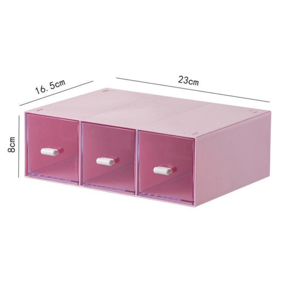Transparent Desktop Storage Box Stackable High-capacity Storage Bins Drawer Style Sundries Sorting Bin Coffee Tea Sugar Storage