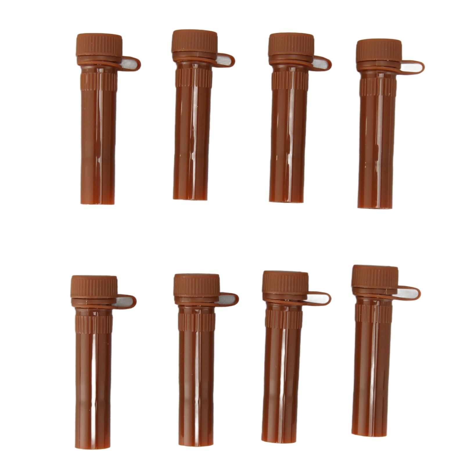 

500 шт. Мікроцентрифужні пробірки Професійні прозорі поліпропіленові пробірки об ємом 1,5 мл для центрифуги із застібкою flat bottom brown