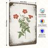 Vintage Metal Tin Sign Wall Art Floral Butterflies Decor for Home Living Room Kitchen
