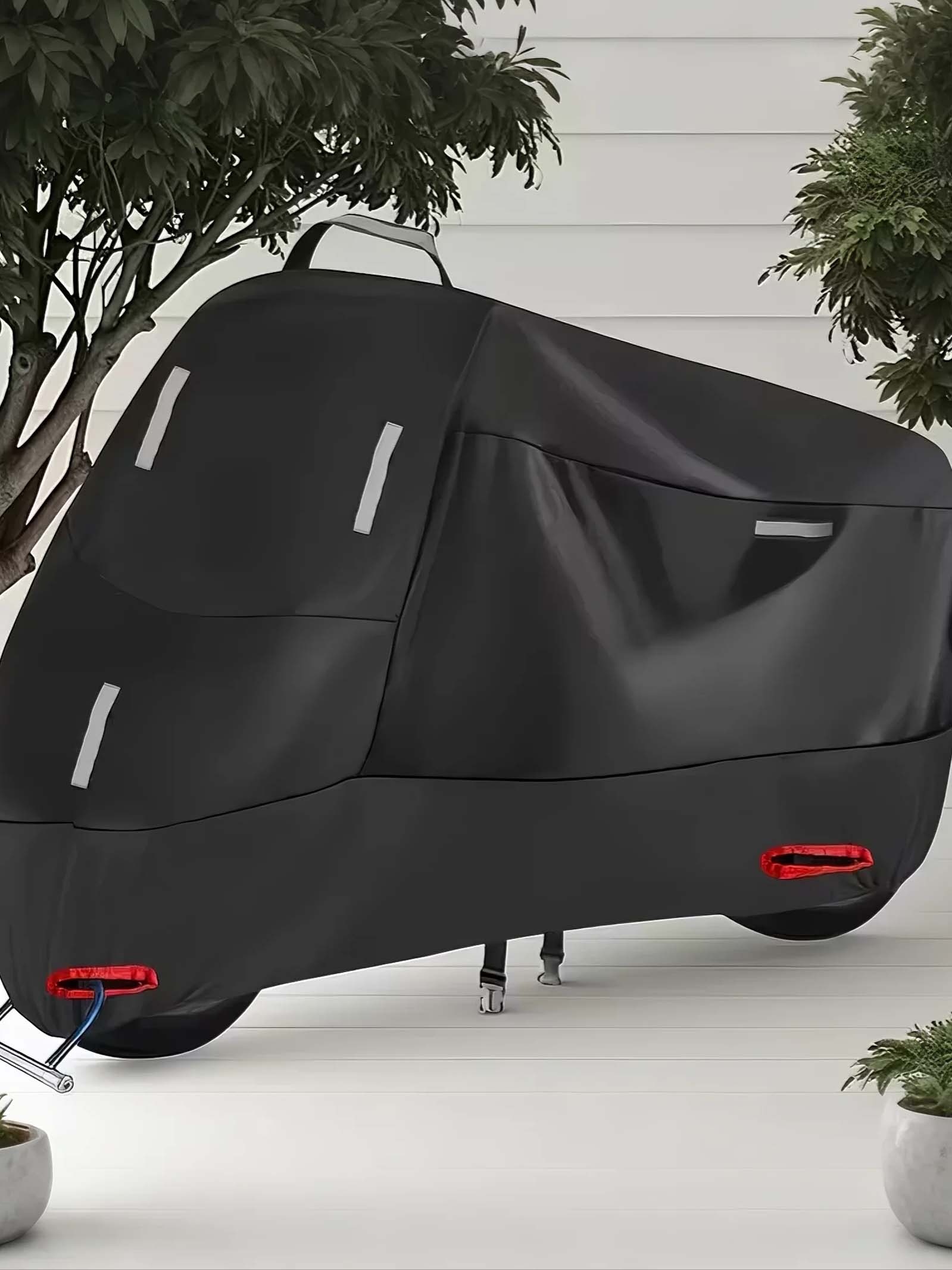 

High-quality Oxford cloth motorcycle cover - all-weather protection, suitable for all models M чёрный