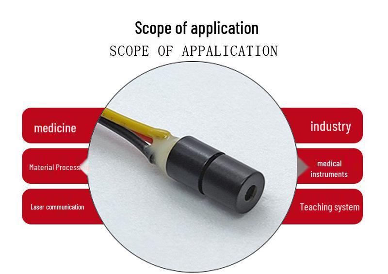 Ultra-Small 635nm 1mW 5V Laser Module Dot Head (4x8mm)