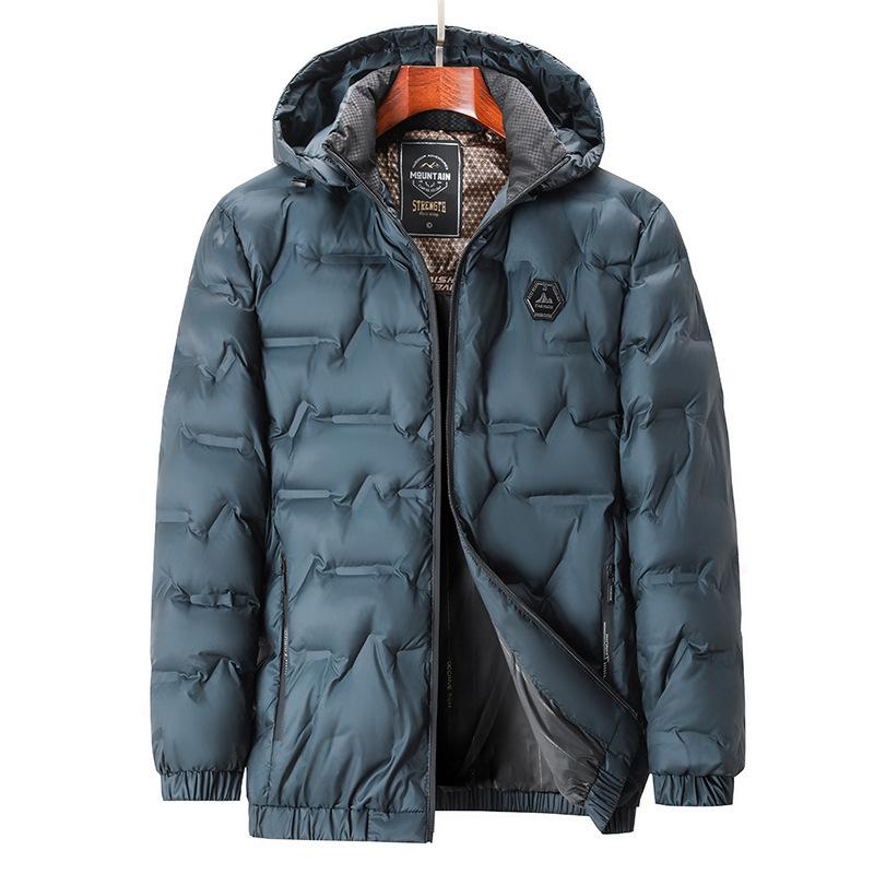 

Новая зимняя хлопковая куртка для мужчин среднего возраста со стойкой, короткая, утолщенная, теплая, хлопковая куртка для папы, хлопковая куртка большого размера 4XL