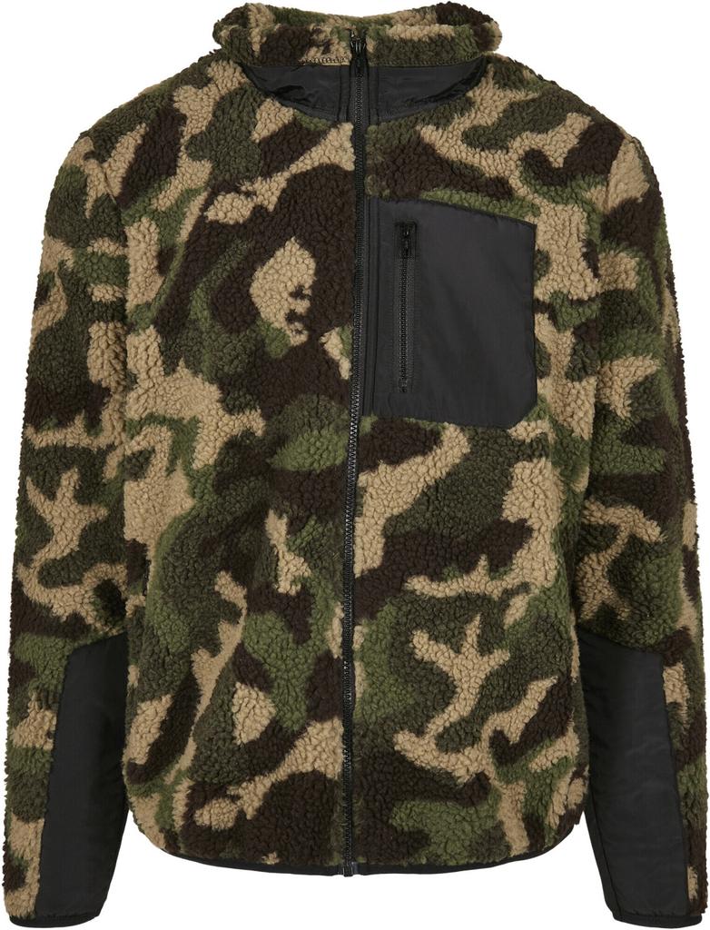 Demi-season Jacket Urban Classics Sherpa Jacket (TB3833-00396-0051) Wood Camouflage