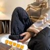 Harbin Cold-Proof Men’s Retro Winter Cotton Pants - Milky White Leggings for Outerwear