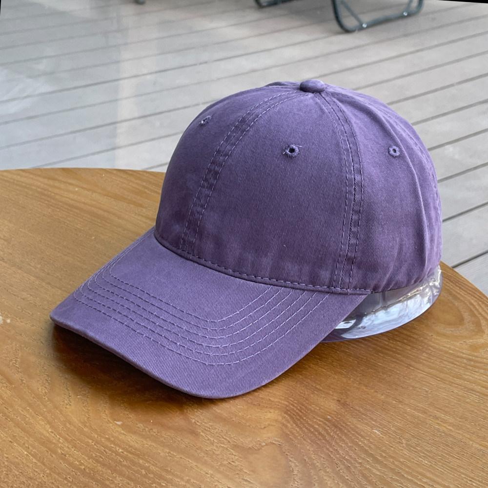 Hat Women's Simple Versatile Solid Color Baseball Cap Couple Casual Face Small Light Board Cap Men's Four Seasons