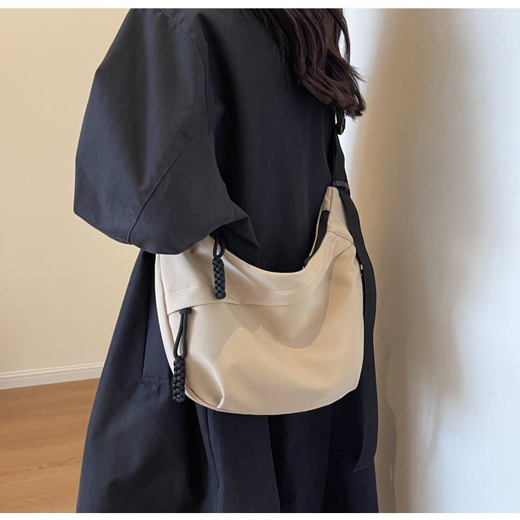 Oxford Cloth Casual Crossbody Bag For Women With Color Block Design For Daily Use