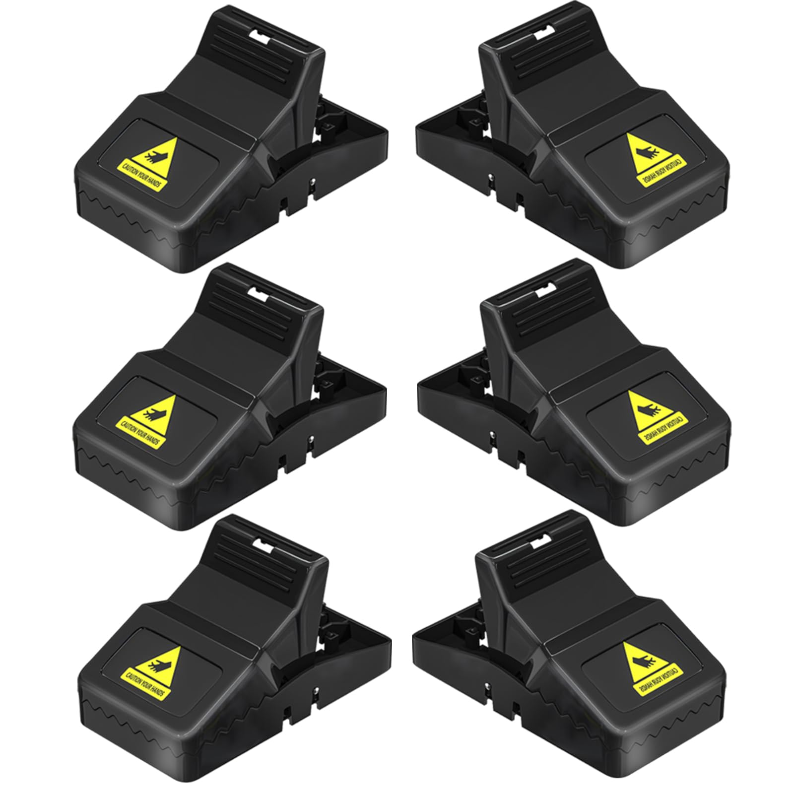 

6Pcs Highly Sensitive Mouse Snap Trap Plastic Reusable Home Rodent Catcher A