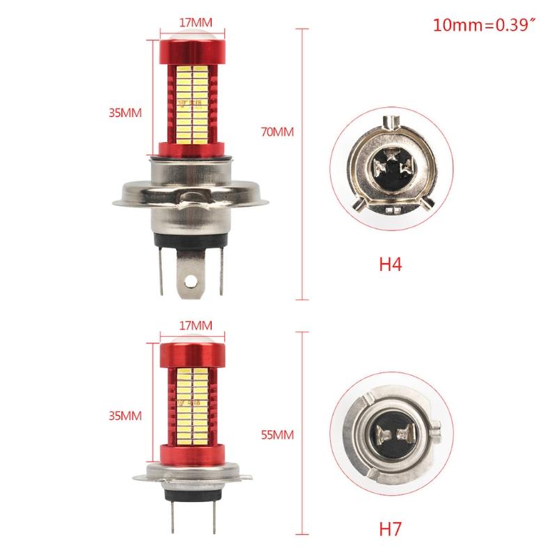Car Lights Driving Headlight H9 H7 H8 H10 H11 9005 9006 Auto Fog Light LED Bulb Dustproof Waterproof 4014 106smd Lamp