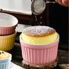4Pcs Oven Safe Ramekins for Baking Ceramic Fluted Porcelain Bowls Condiment Dish  Souffle