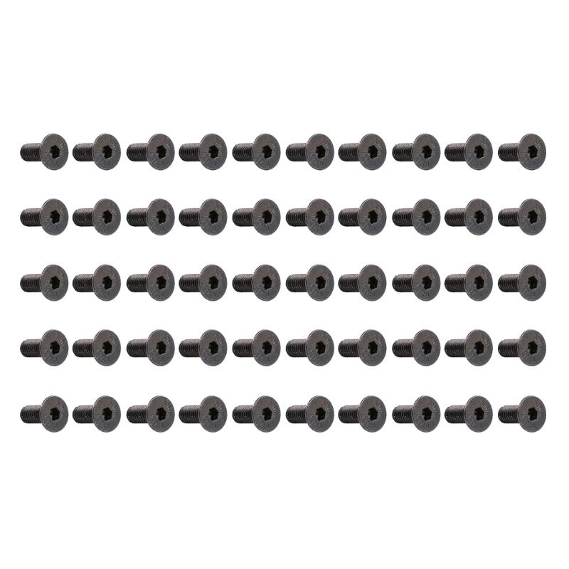 

50Pcs Stainless Steel Bike Pedals Fasteners Corrosion Resistant Threaded Cleat Mounting Screws Cycling Hardware Set 1