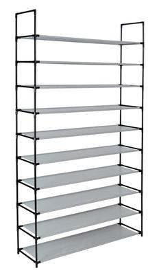 Mela Shoe Rack - 50 Pairs - Grey
