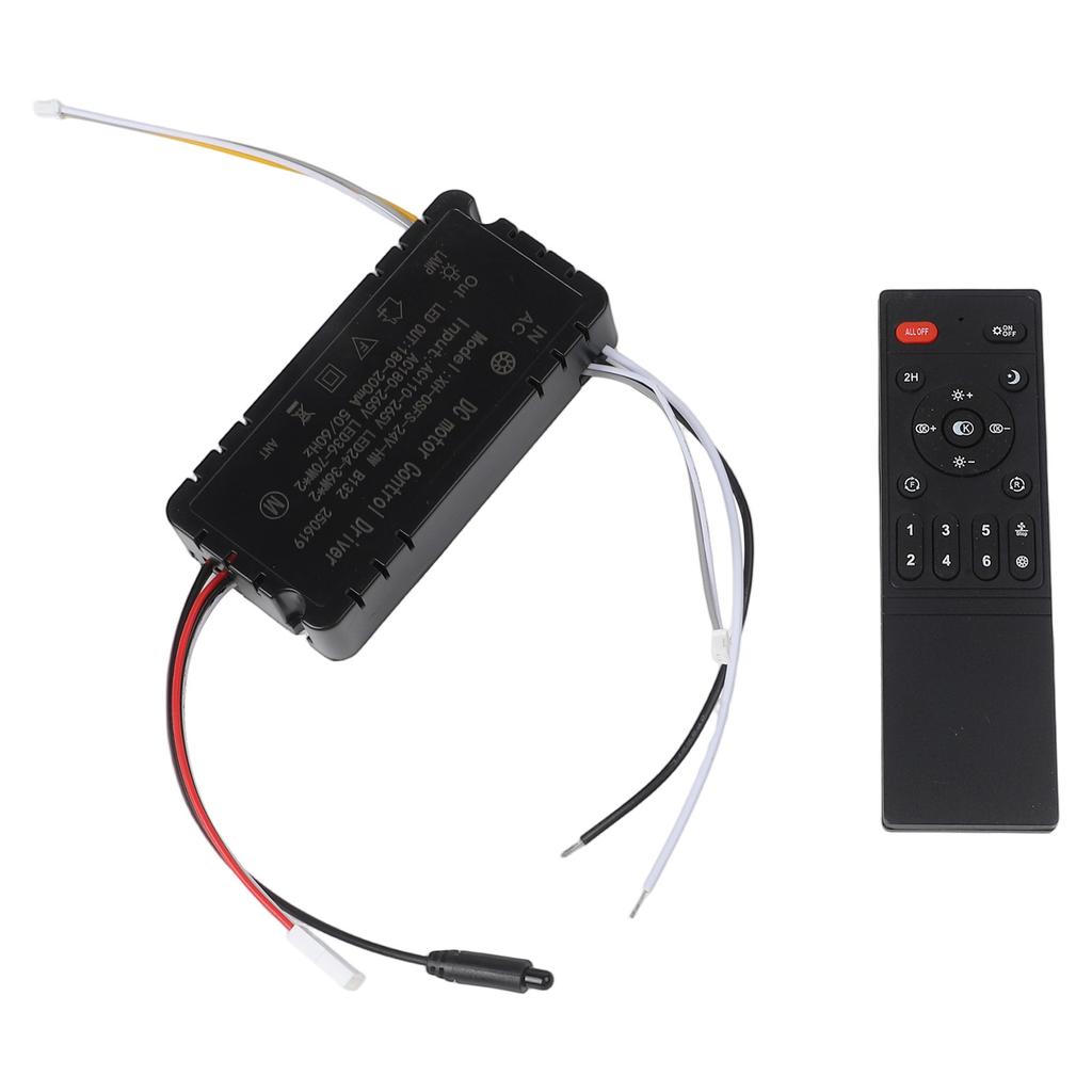 For Indoor Lighting Dimming Receiver 6-Speed Remote Controller Ambiance Lighting Model With Air Guide Adjustable Speed Settings