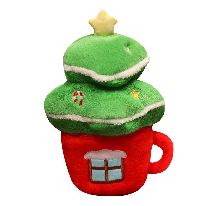 Vánoční plyšové hračky: Vánoční ozdoby: Santa, Sněhulák a Stromeček