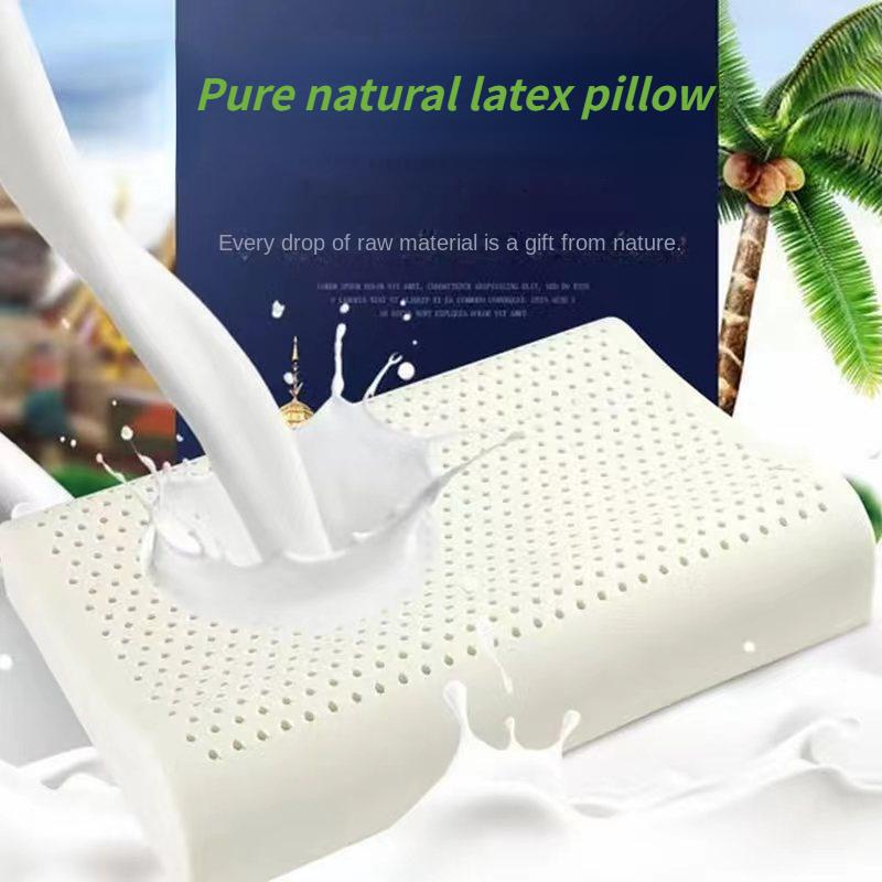 Pure natural latex pillows, sleep latex massage pillows, orthopedic pillows, pure natural latex memory pillows, enhance immunity