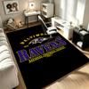 Baltimore Ravens Teppich Rutschfeste Indoor-Matte Geeignet für Bürostuhl Wohnzimmer Computertisch Dekorative Home-Office-Teppich Polyesterfaser-Matte 800