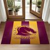 Tappeto in Velluto di Cristallo Design Brisbane Broncos Tappetino Decorativo Morbido per Camera da Letto Ingresso
