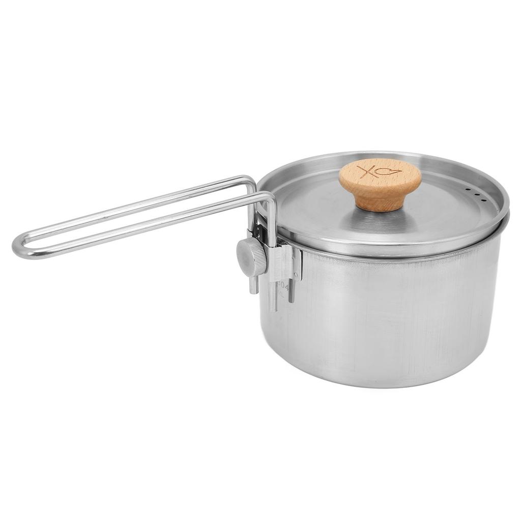 Multifunktionale Bento-Box Faltbarer Griff Edelstahl Lunchbehälter Outdoor-Kochgeschirr