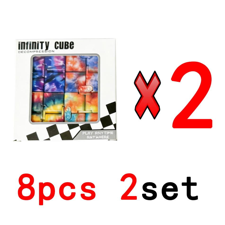 Infinity Cube Flip Adhd Anxiety Toy Fingertips Game Puzzle Antistress Magic Finger Fidget Autism Hand Gift For Children