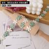 Flower Embroidered Lace Trim Ribbon For Crafts Dress Cheongsam Decoration Scrapbook DIY Materials Needlework Sewing Accessories