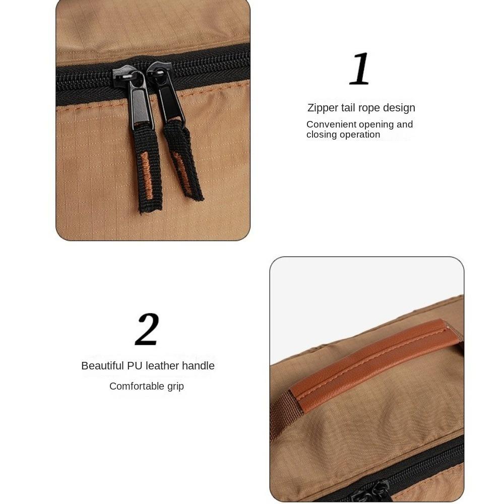 Large Capacity Cutlery Pouch Lightweight Wear-Resistant Camping Storage Bag Breathable Tableware Classification Storage Bag