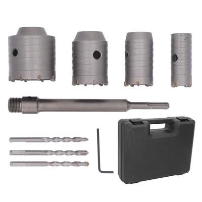 Hole Saw Kit 30mm 40mm 50mm 65mm with 3 Core Drills Hole Opener Cutter for Concrete Cement Brick Wall Drilling