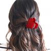 Rhinestone Acetate Korean Style Grab Clip Female Hair Accessories  Hair Clip Love Hair Claw
