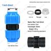 New Material PE Pipe Quick Connectors: Complete Set for 4 to 6 Straight and Three-way Water Pipe Fittings