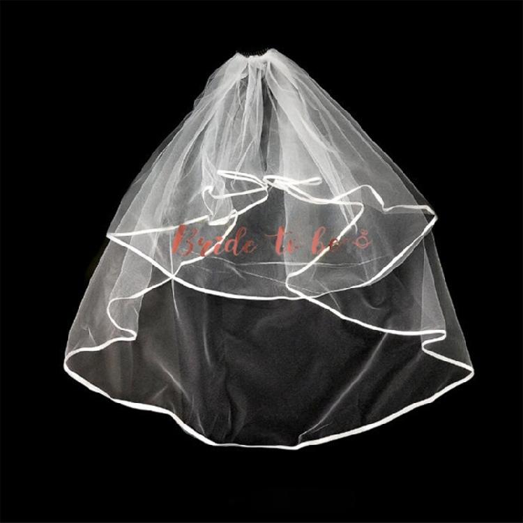 Bachelorette Party Veil Bride To- Be Veil Bride Veil For Wedding Veil Short Veil