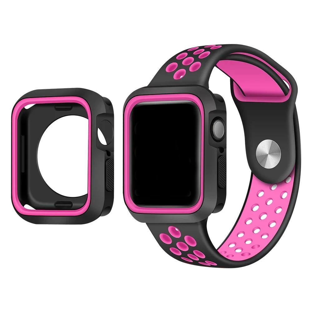 Case for Apple Watch 9 8 7 6 SE 5 3 Bumper Cover Protection Shell Cover Accessories IWatch 42MM 41MM 38MM 45MM 44MM 40MM Case