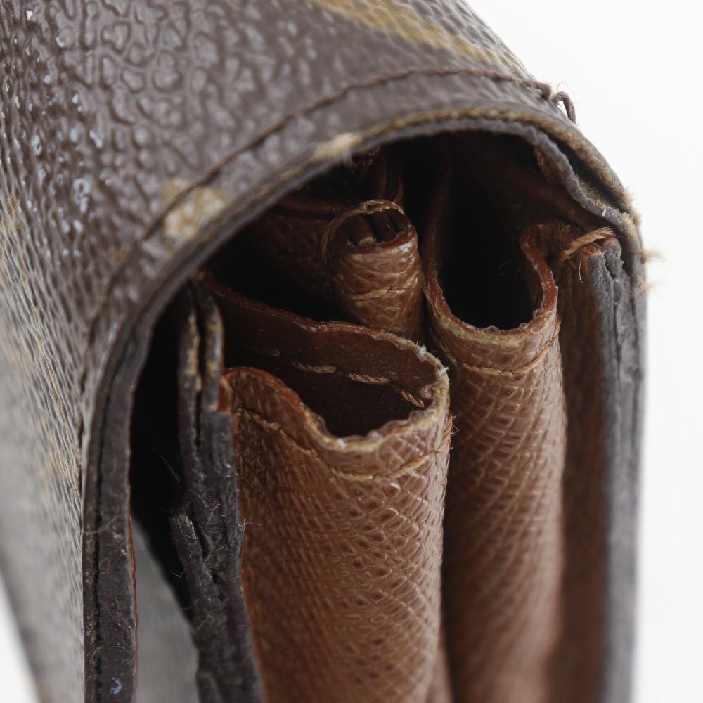 LOUIS VUITTON Portefeiulle Sarah Purse M61734 Brown Monogram canvas unisex Used