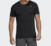 Adidas T Shirts Men's Black Crew Neck Moderate Straight Fit DQ1846