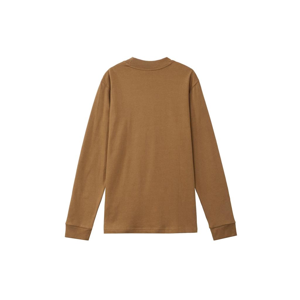 Nike T Shirts Men's Brown Half Turtleneck Moderate Straight Fit (Unisex) T-Shirts DX5869 270