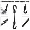 32cm Cycling Luggage Binding Ropes Camping Accessories Strechable Bungee Cord Elastic Rubber Rope 20-1pcs with Hook Versatile