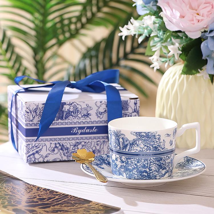 British High-Value Ceramic Cup Gift Tea Cup Coffee Cup Saucer Water Cup Set Premium Souvenir Afternoon Tea