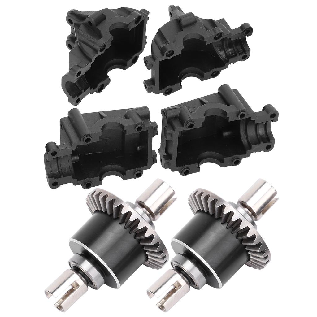 4pcs Plastic Gear Box2pcs Metal Differential Set for WLtoys 144001 1 14 Remote Control Car