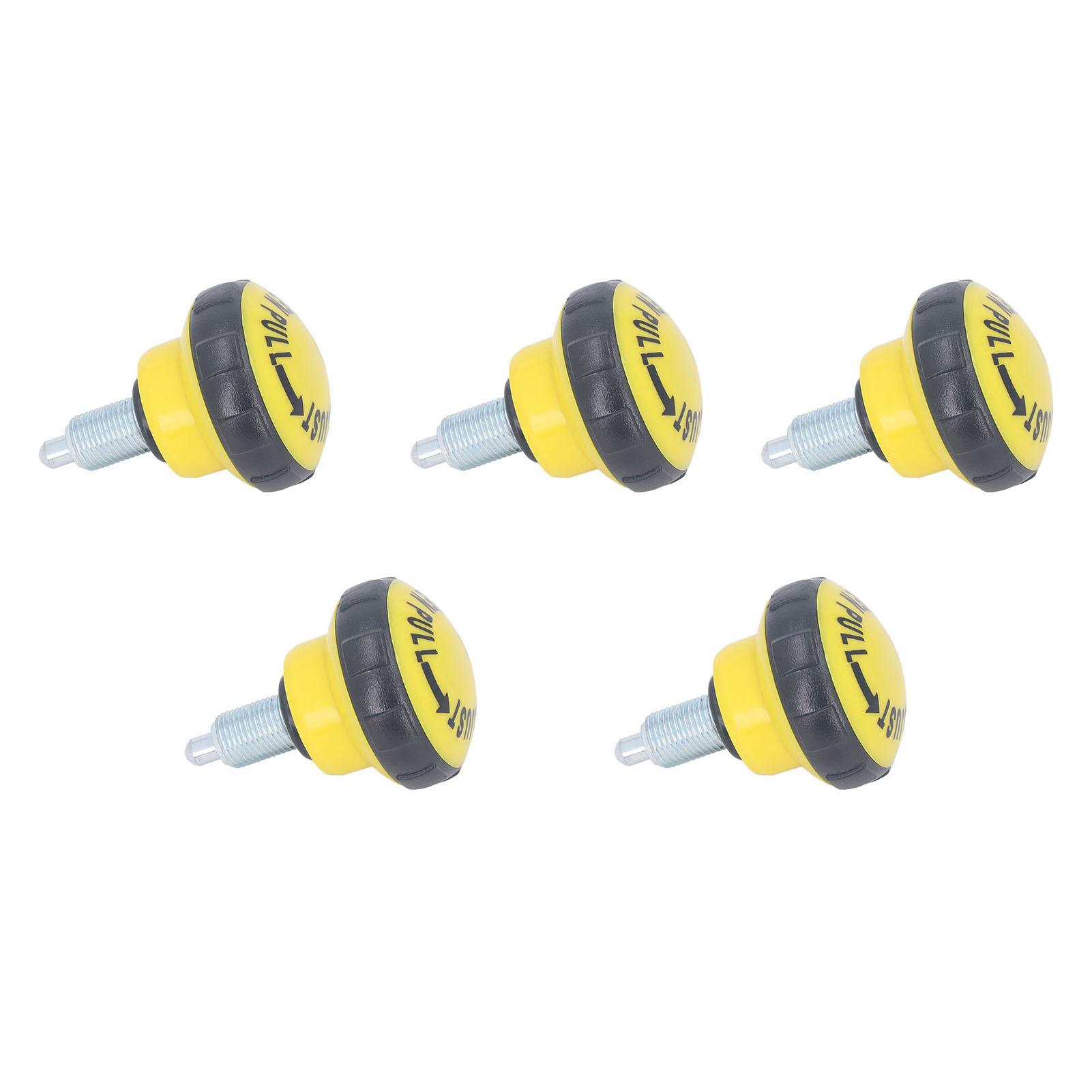 

5 шт. Пружинная ручка с вытягивающимся штифтом, Черная, Желтая, АБС, Железо, Износостойкая, Тренажеры, Вытягивающиеся пружинные ручки