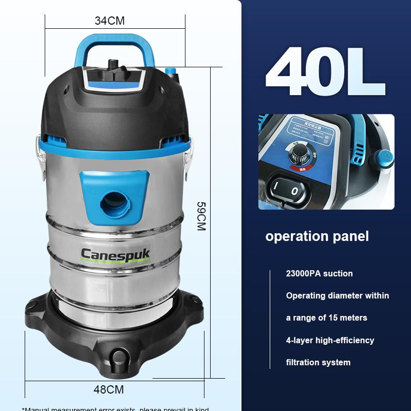 3200W Electric Vacuum Cleaner Industrial Large Suction Home Car Commercial Cleaning Seam Cleaner Woodworking Cleaning Machine