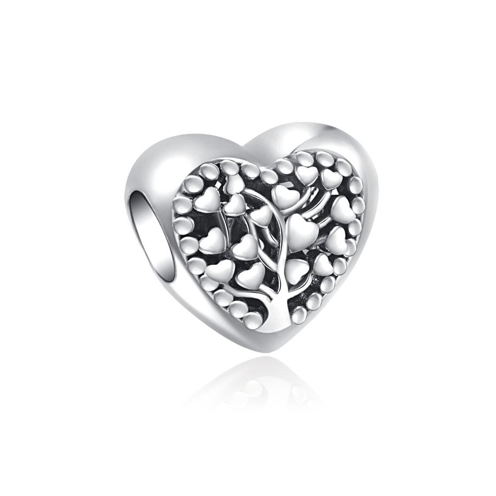 New 925 Silver Family Tree Automobile Angel Gift Box Charms Beads Fit Original Bracelet DIY Jewelry For Women Gift