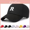 R Letter Embroidery Baseball Hat Adjustable Sun Protection Breathable Gifts