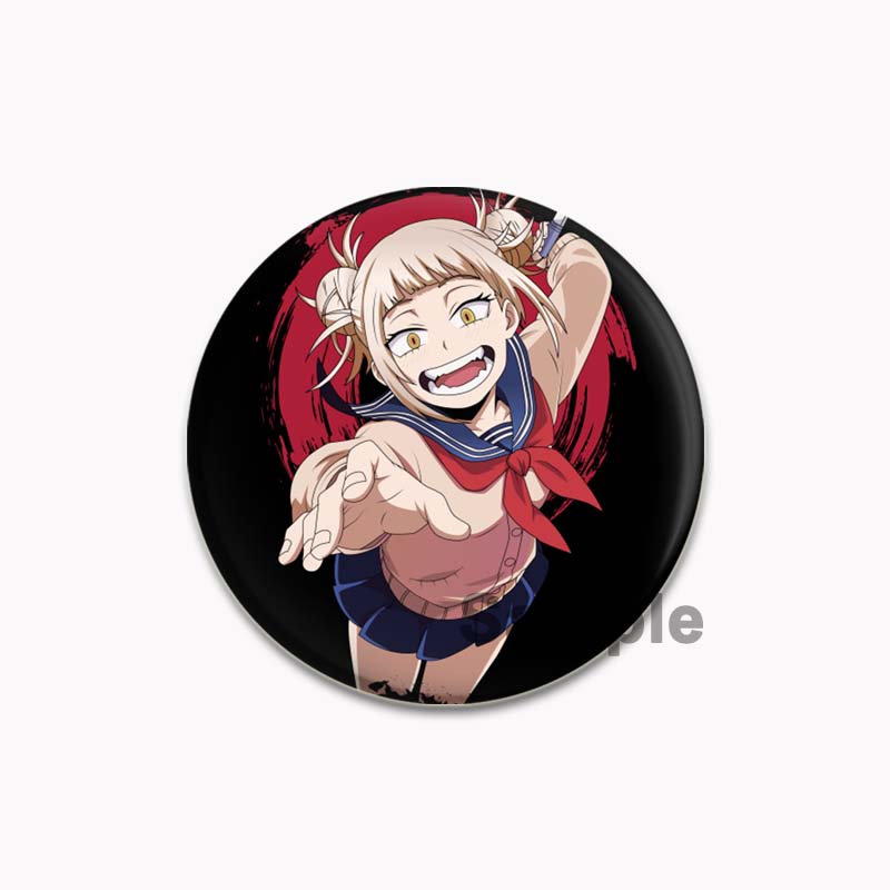 32/44/58mm Anime My Hero Academia Brooch Midoriya Izuku Bakugou Katsuki Todoroki Shoto Cartoon Badge Accessories Jewelry Gift Handmade Round Pins