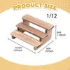 2x 1:12 Scale Flower Stand Set Miniature Dollhouse Accessories Wooden Micro Landscape Decor Balcony