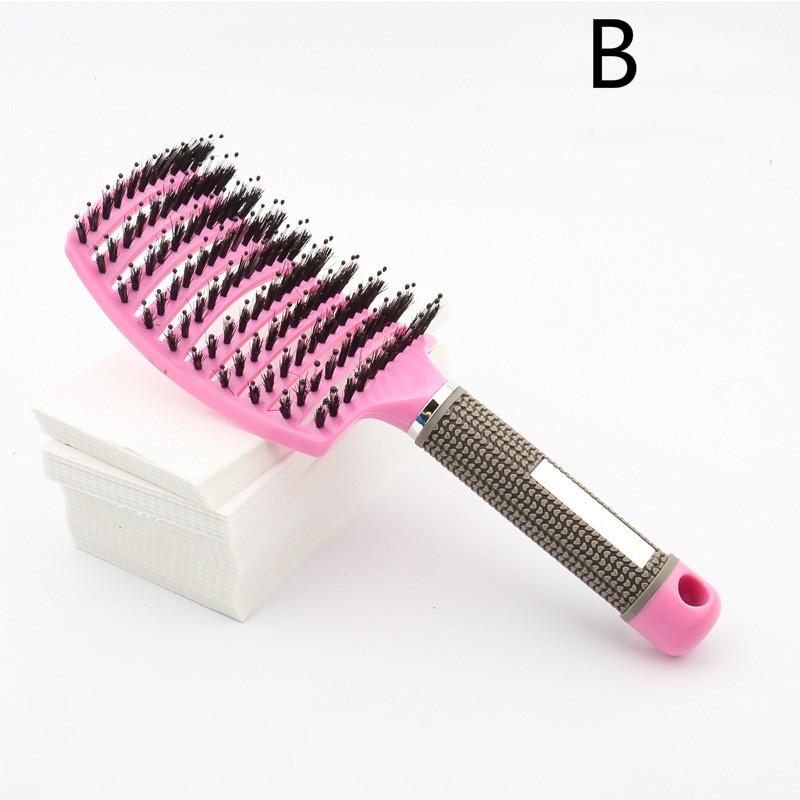 Hair Brush Scalp Massage Comb Hairbrush Bristle Nylon Women Wet Curly Detangle Hair Brush for Salon Hairdressing Styling Tools