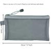 Zippered Portable Pencil Case, Transparent Mesh Pencil Case, Large Capacity Zippered Storage Bag, Makeup Bag. Organizer