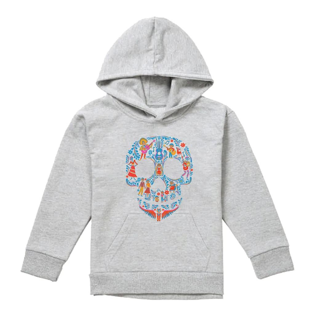 Coco Childrens/Kids Day Of The Dead Skull Rivera Family Heather Hoodie