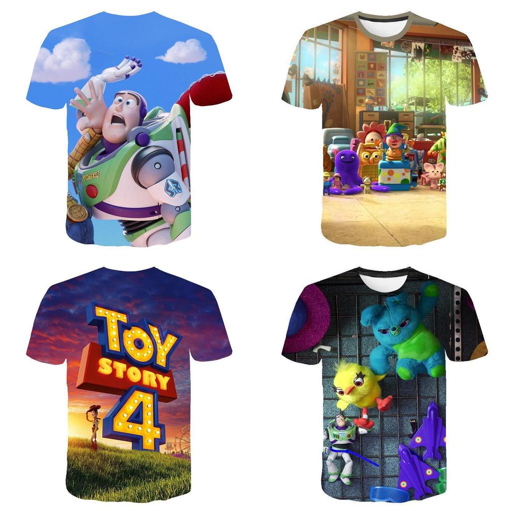 Vibrant Toy Story 4 Unisex 3d Print Casual T-shirt For Comfortable Summer Wear