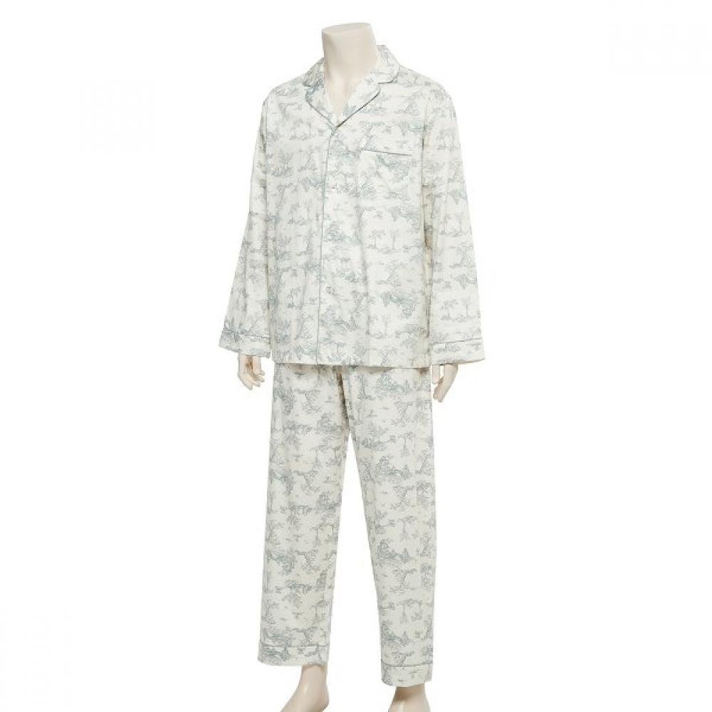 Barbara Green Silk Cotton Men S pajamaS Amp4610b