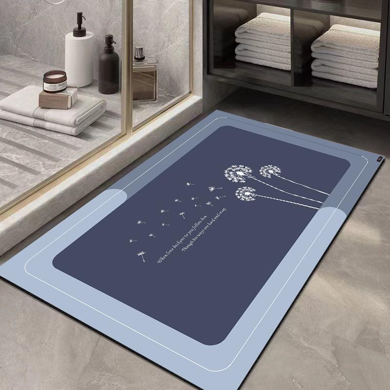 

Коврик из диатомита устойчив к загрязнению туалетной двери, простой воздухопоглощающий коврик для домашнего туалета, быстросохнущий, простой в уходе, нескользящий коврик 80 * 120Cm