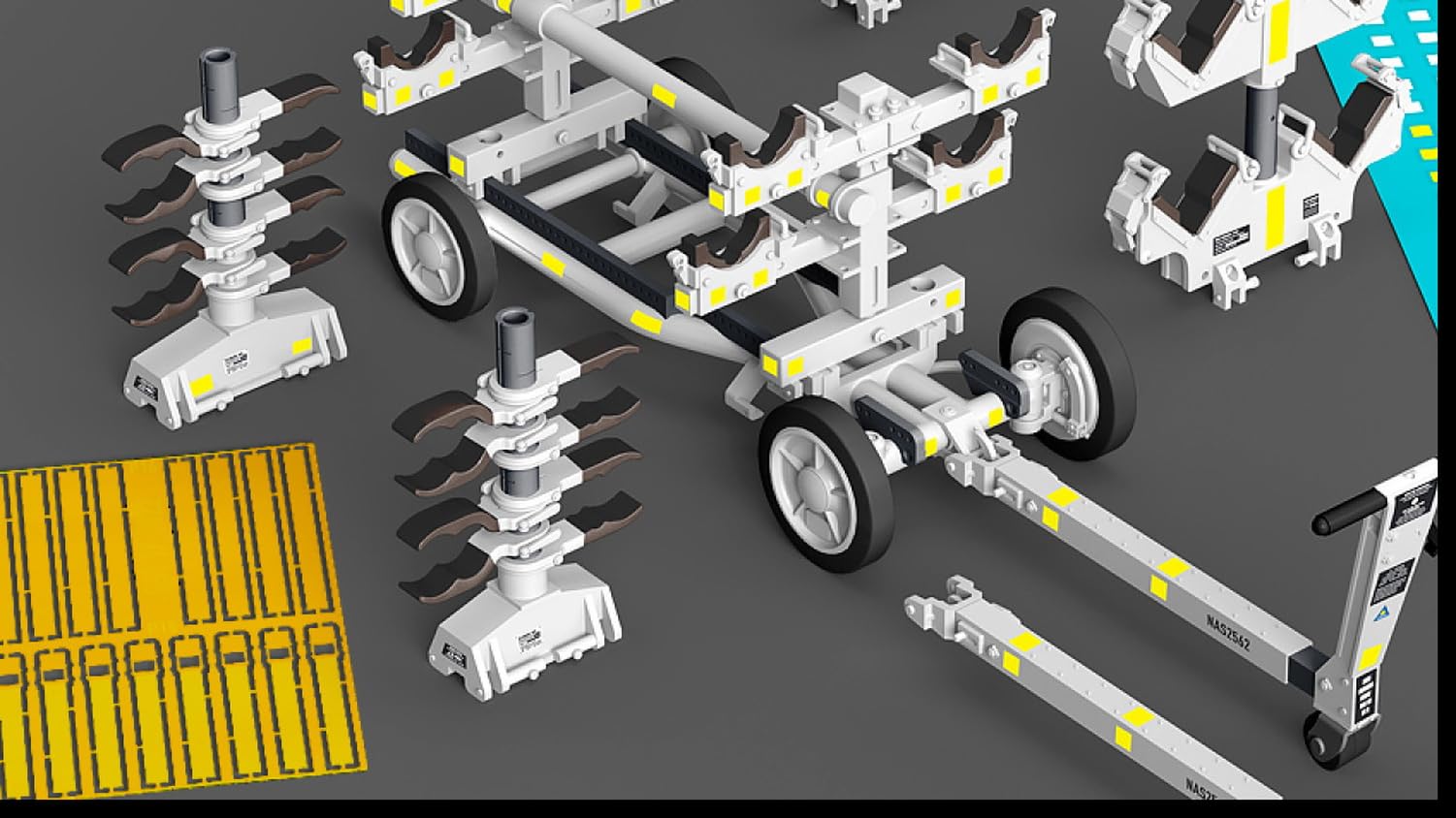 

Reskit American Carrier Weapon Transport Cart Airborne Resin Kit 1/48 MHU-191/M (for Missiles) RSKS48-0023 (Military Vehicle)