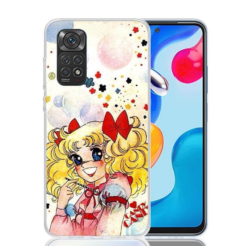 Anime Süßigkeiten Handyhülle Für Xiaomi Redmi Note 13 14 15 Pro Plus 12S 12 14S 11S 11E 10 10S 11 11T 5G 4G Hülle Coque Redmi Note 13