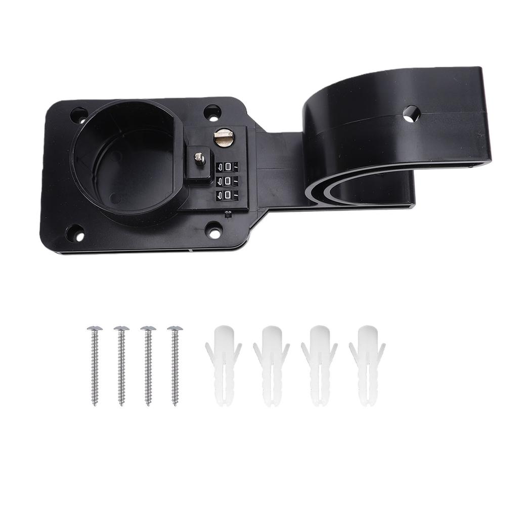 EV Charger Nozzle Holster Dock with Lock Wall Mount Charging Cable Holder Organizer for GB T Electric Vehicles